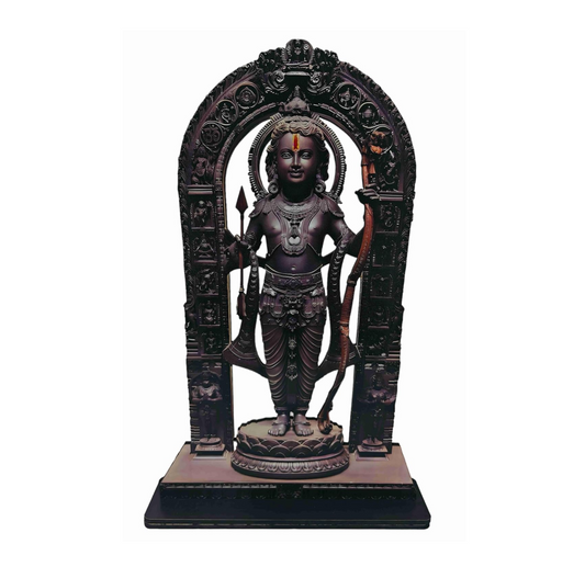 Ram Lalla MDF Cutout of Ram Lalla Statue in Ayodhya Mandir (2D), Idol Home Decor, Divine Gifts, Big Size Ram Lalla Statue 15 inch x 10 inch