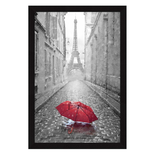 Eiffel Tower Tower Wall Decor Paintings with Frame for Home Decoration - Painting for Living Room - Framed Painting for Wall Decoration, 12.0 X 18.0 inches, Set Of 1