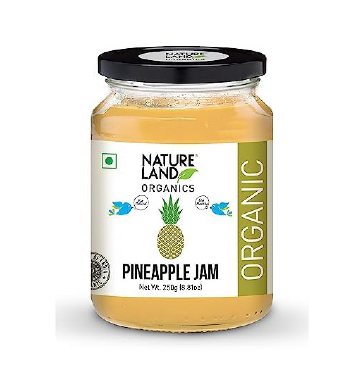Natureland Organics Pineapple Jam 250gm - Healthy Organic Jams