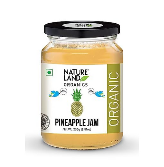 Natureland Organics Pineapple Jam 250gm - Healthy Organic Jams