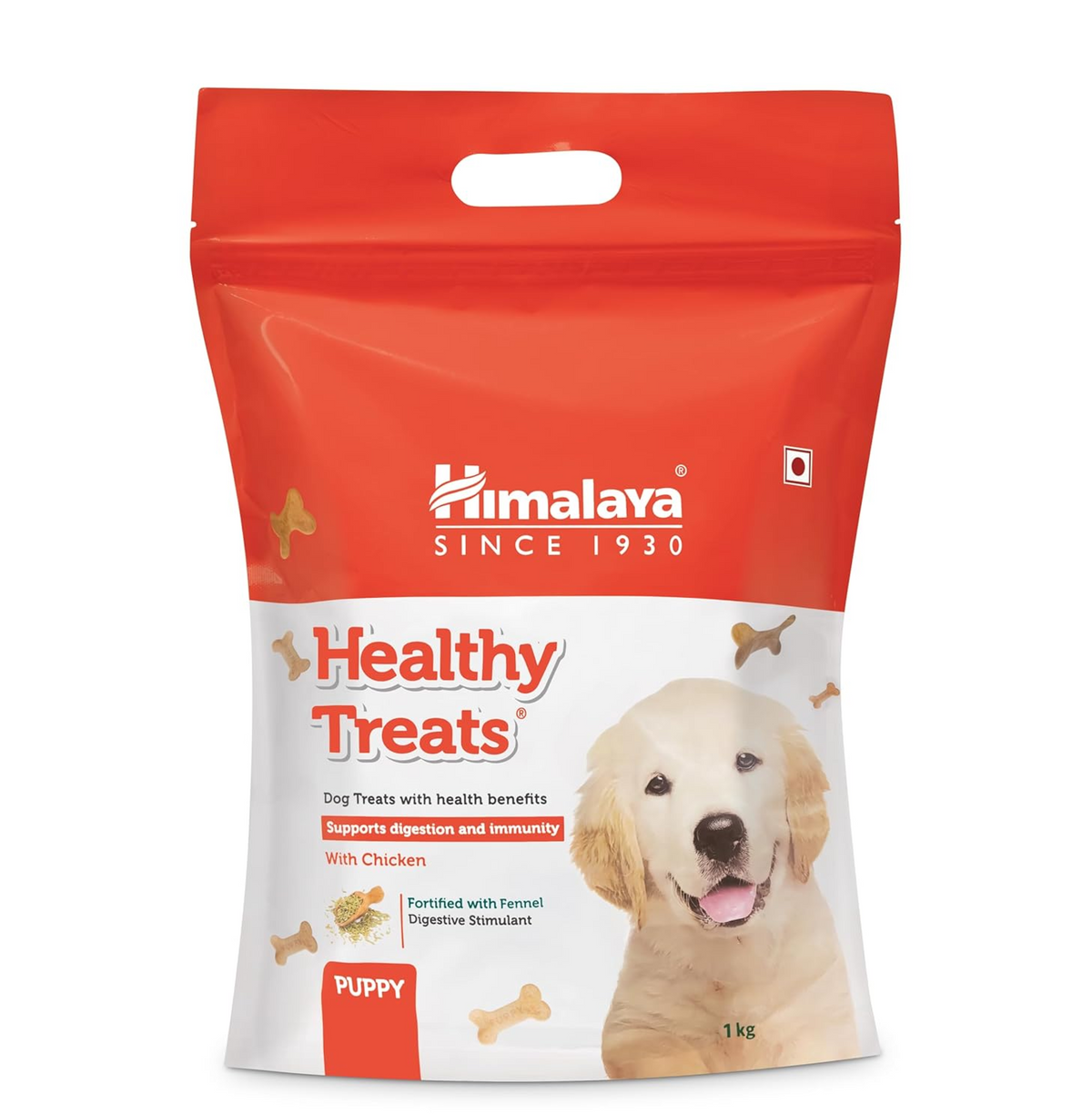 Himalaya Healthy Treats for Puppies | Chicken | 900g | With Ashwagandha & Fennel Seeds | Tasty & Nutritious Puppy Snack