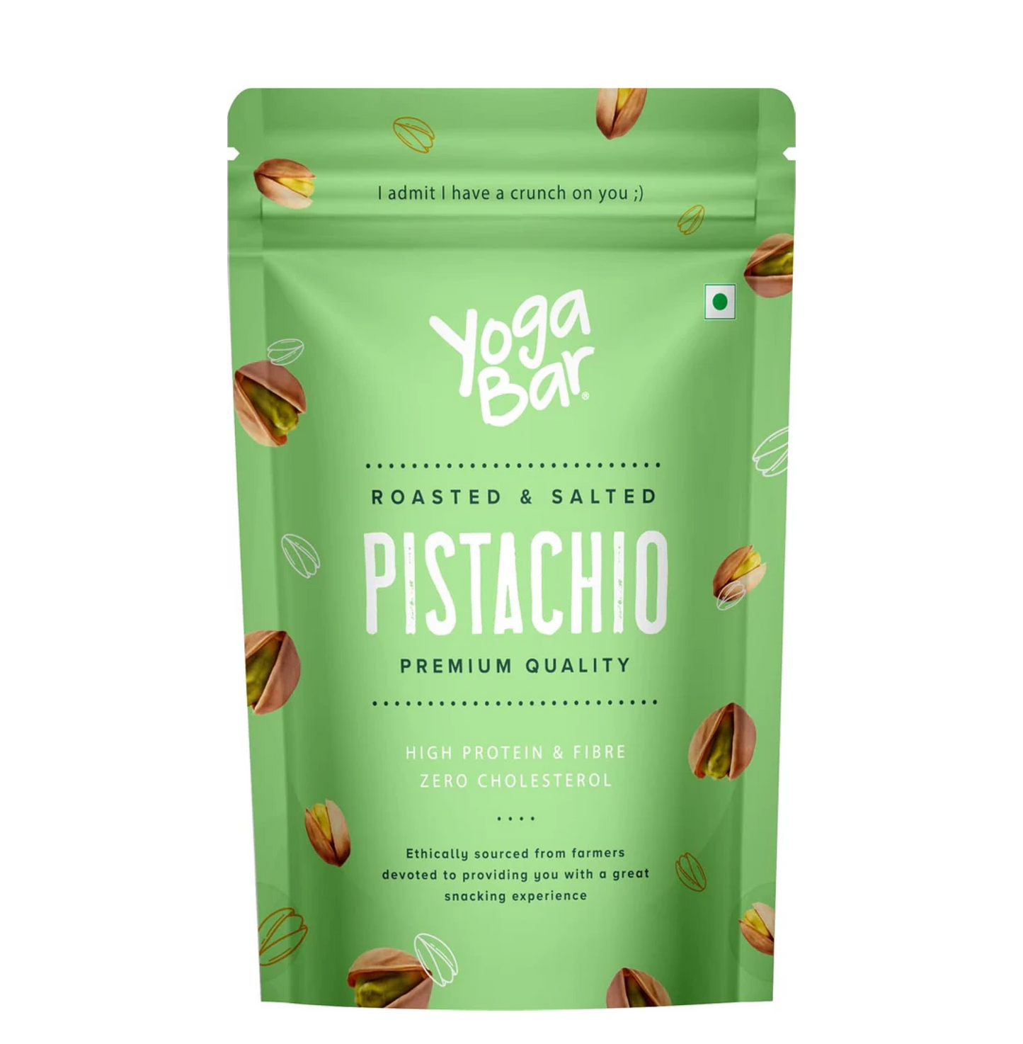 Yogabar Premium Pista 200g|Roasted Salted Pista|Crunchy Pistachios|Tasty & Healthy Nuts Dry Fruits|Rich in Protein, Fibre, Gluten Free & Low Calories|Healthy Snacks|Dry Fruit Gift Pack