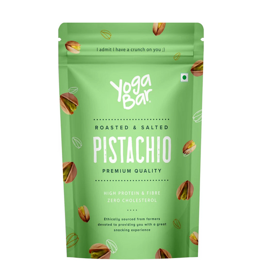 Yogabar Premium Pista 200g|Roasted Salted Pista|Crunchy Pistachios|Tasty & Healthy Nuts Dry Fruits|Rich in Protein, Fibre, Gluten Free & Low Calories|Healthy Snacks|Dry Fruit Gift Pack