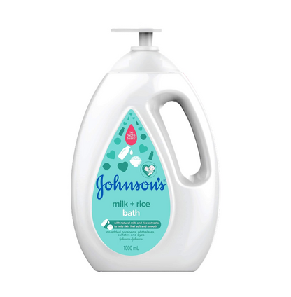 Johnson & Johnson Baby Milk and Rice Bath, 1000 ml