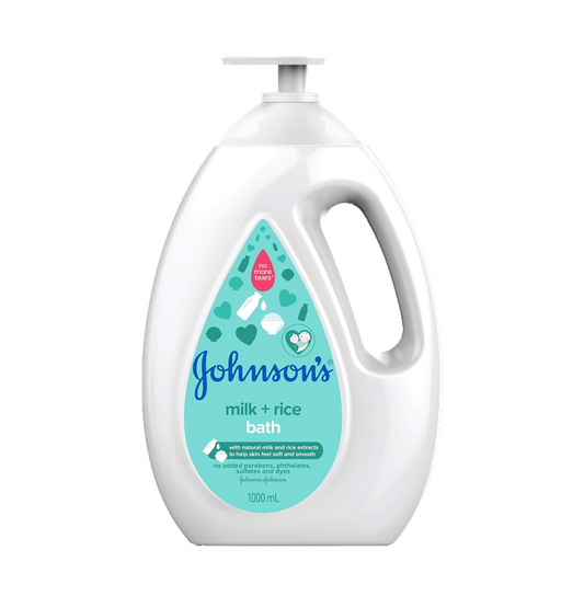 Johnson & Johnson Baby Milk and Rice Bath, 1000 ml