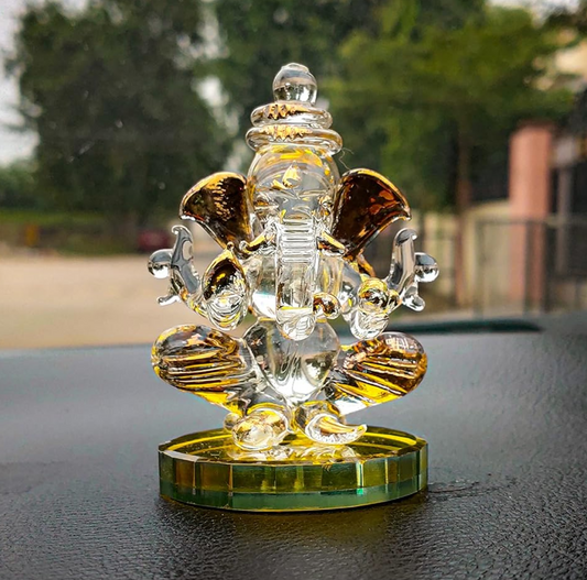 Ganesha Statue for Home Temple Decoration I Ganesh Idol for car Dashboard I Ganesha Statue I Ganesh ji murti I Ganesh Idol I Ganesh chaturthi Decoration (Design 1)