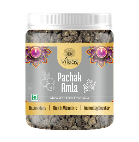 VILAAS Amla Pachak Candy | Dried Chatpata Amla Mukhwas for Digestion and Immunity | Salty Dry Awala Supari, Source of Fibre and Vitamin C, Salted Gooseberries Churan