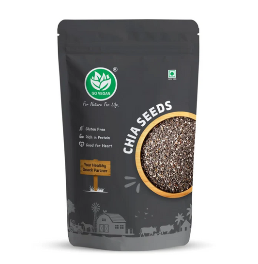 Go Vegan Chia Seeds 250g I Seeds for Eating | Seeds for Weight Management | Rich in Protein & Fibre