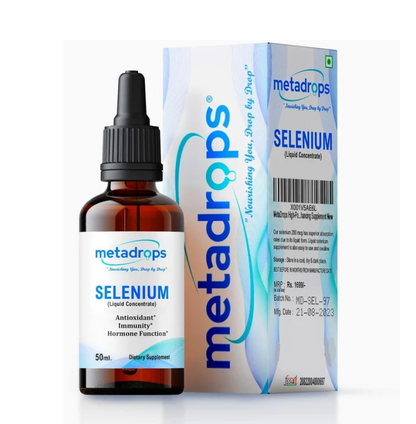 METADROPS High-Potency Selenium Liquid Concentrate Drops - 100 Servings of Essential Trace Mineral Support - Immune, Antioxidant Rich, and Wellness Supplement