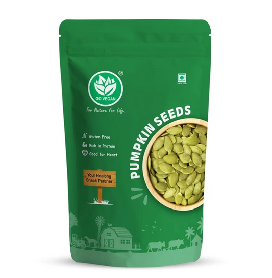 Go Vegan Pumpkin Seeds, 250g, Rich in Protein, Dietary Fibre, Magnesium & Phosphorus