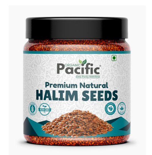 ORGANICPACIFIC Halim Seeds, Aliv Seeds, Seeds for Eating, Asaliya Seed Garden Cress Seed, Iron Rich Superfood for Immunity & Hair Growth