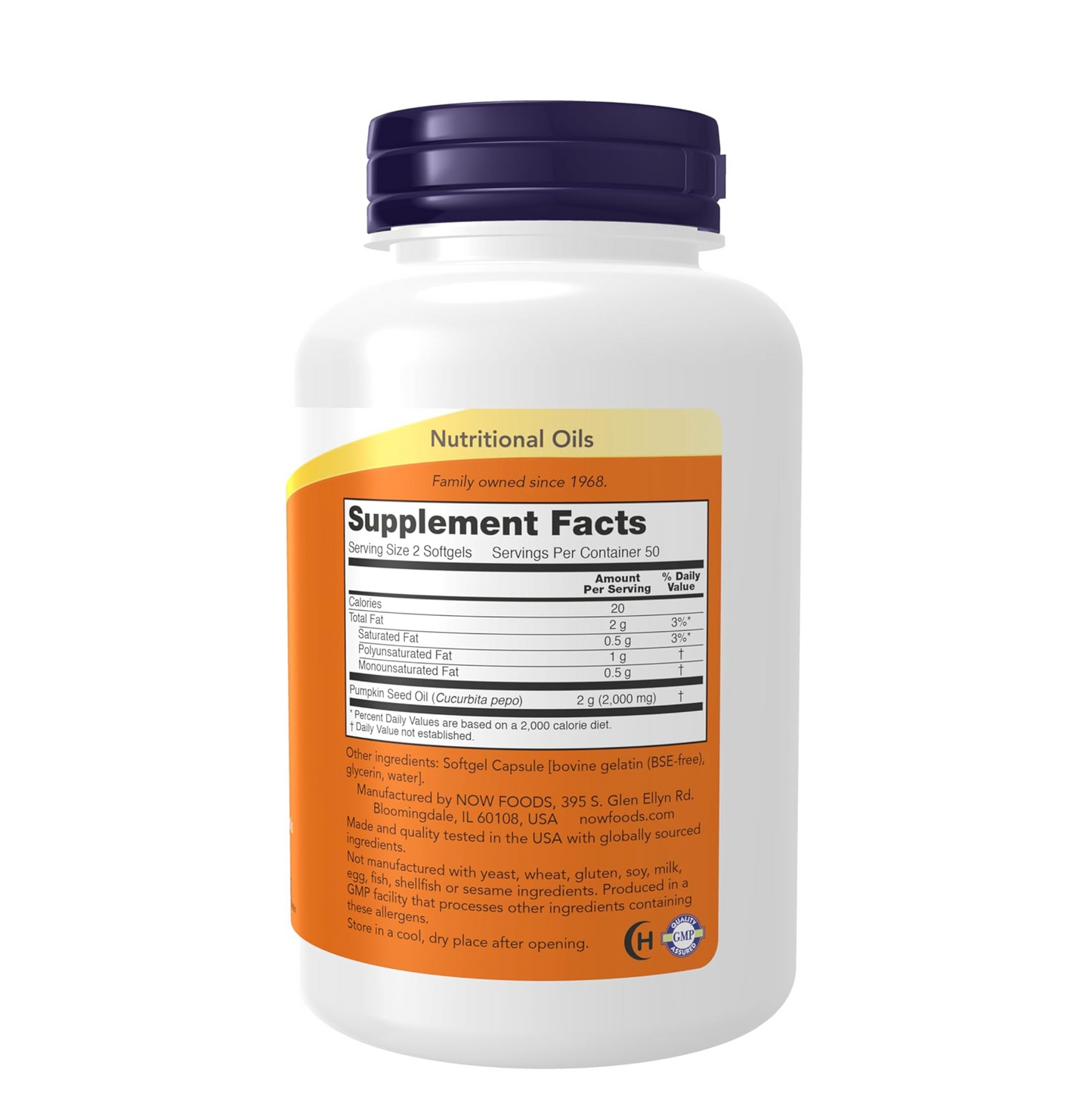 Supplement bottle with label showing 'Supplement Facts' on a white background