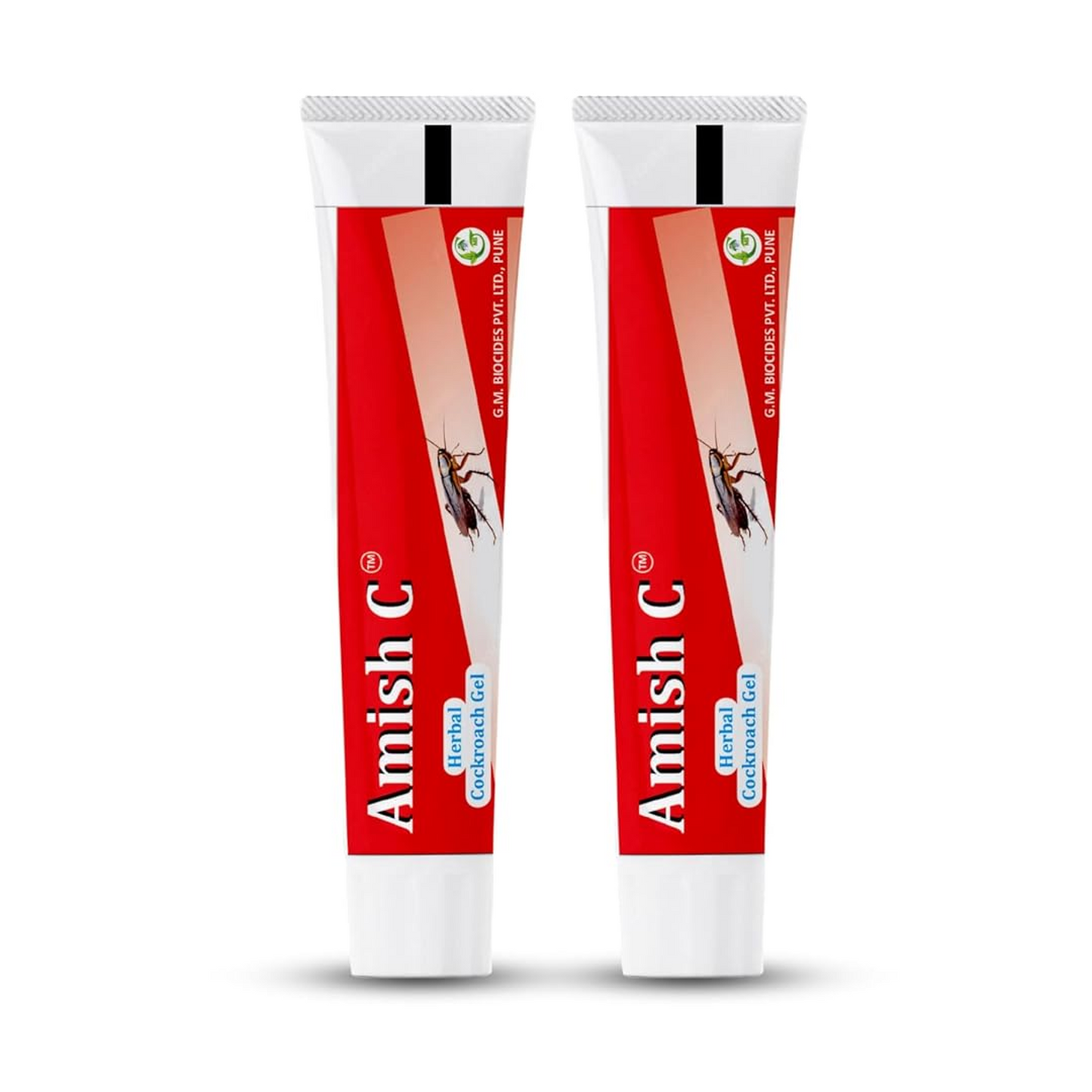 Amish C Cockroach Herbal Gel 20g Pack Of 2 For Home Cockroach | Fast Results For Home For Kitchen For Office Convenient/Natural & 100% Effective