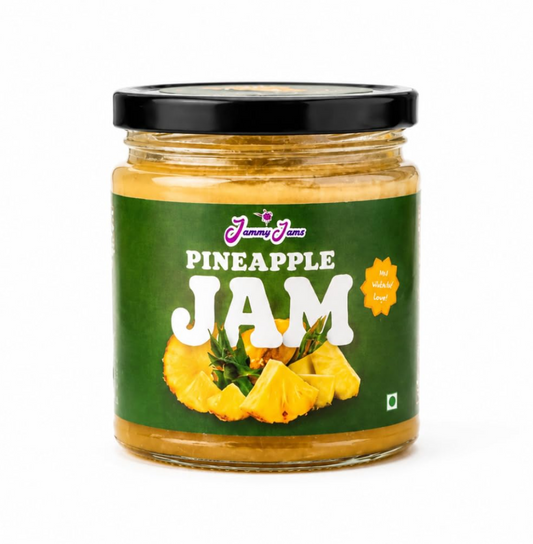 Jammy Jams Pineapple Jam | No Added Sugar | Made With Real Fruit - 200g
