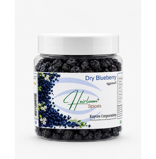 Heirloom Spices Whole Dried Blueberries | 100% Natural & sweetened | No Added Colors | Nutrient-Rich Superfood for Snacking & Baking | HEALTHY LIFE CHOICE