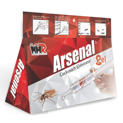 MMR Making Marvelous Arsenal Cockroach Eliminator Powerful Cockroach Killer Gel Bait (30 Gram, Pink), Pack of 1