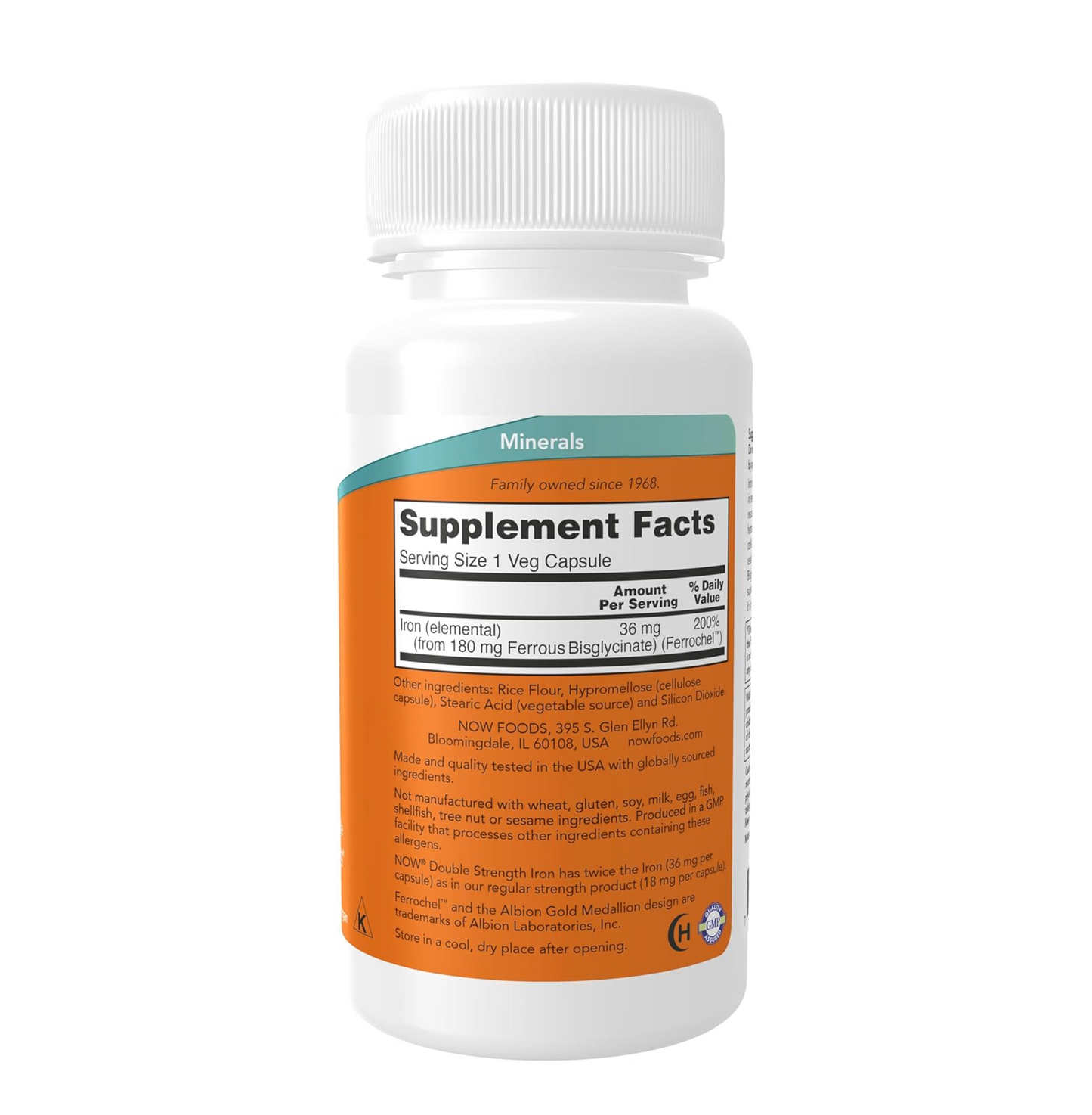 Supplement bottle with label showing 'Supplement Facts' on a white background