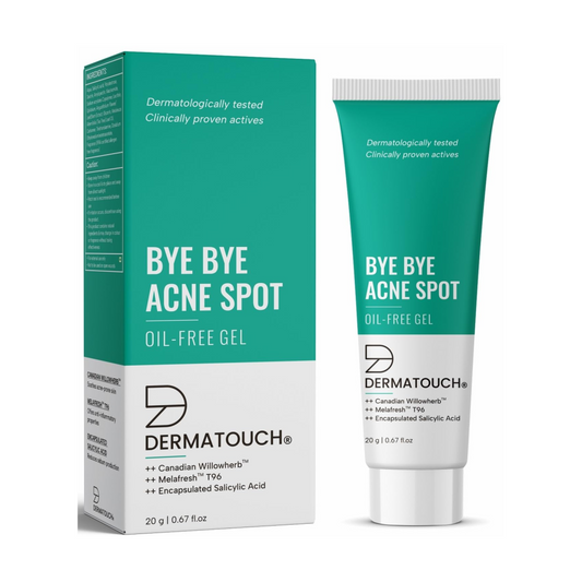 DERMATOUCH Bye Bye Acne Spot Oil-Free Gel | Pimple Removal Gel | Acne-Prone Skin | 20G