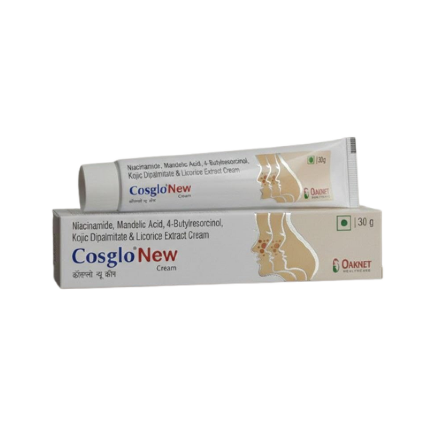 Cosglow Skin Lightening Cream | UV Protection, Anti-Acne Mark, Soothing Skin Tone Corrector (30g, Pack of 1)