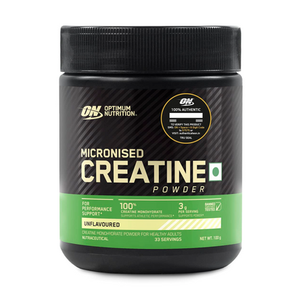 Optimum Nutrition (ON) Micronized Creatine Powder , 83 Serves, 3g of 100% Creatine Monohydrate per serve, Supports Athletic Performance & Power, Unflavored.