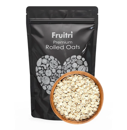 Fruitri Premium Rolled Oats- Diet Food, Whole Grain, Breakfast Cereal (Plain)