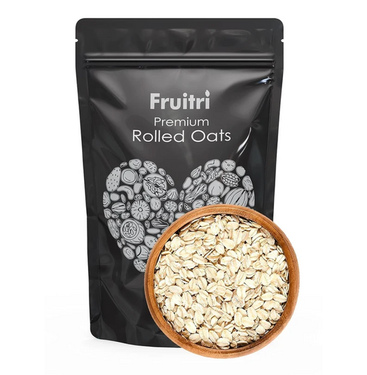 Fruitri Premium Rolled Oats- Diet Food, Whole Grain, Breakfast Cereal (Plain)