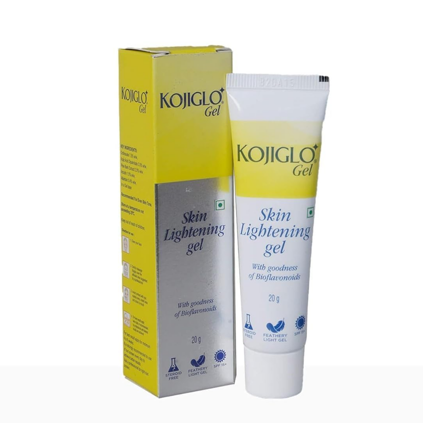 Koji-Glo Skin Lightening Gel | Brightening Face Gel for Clear & Even Skin Tone | 20gm