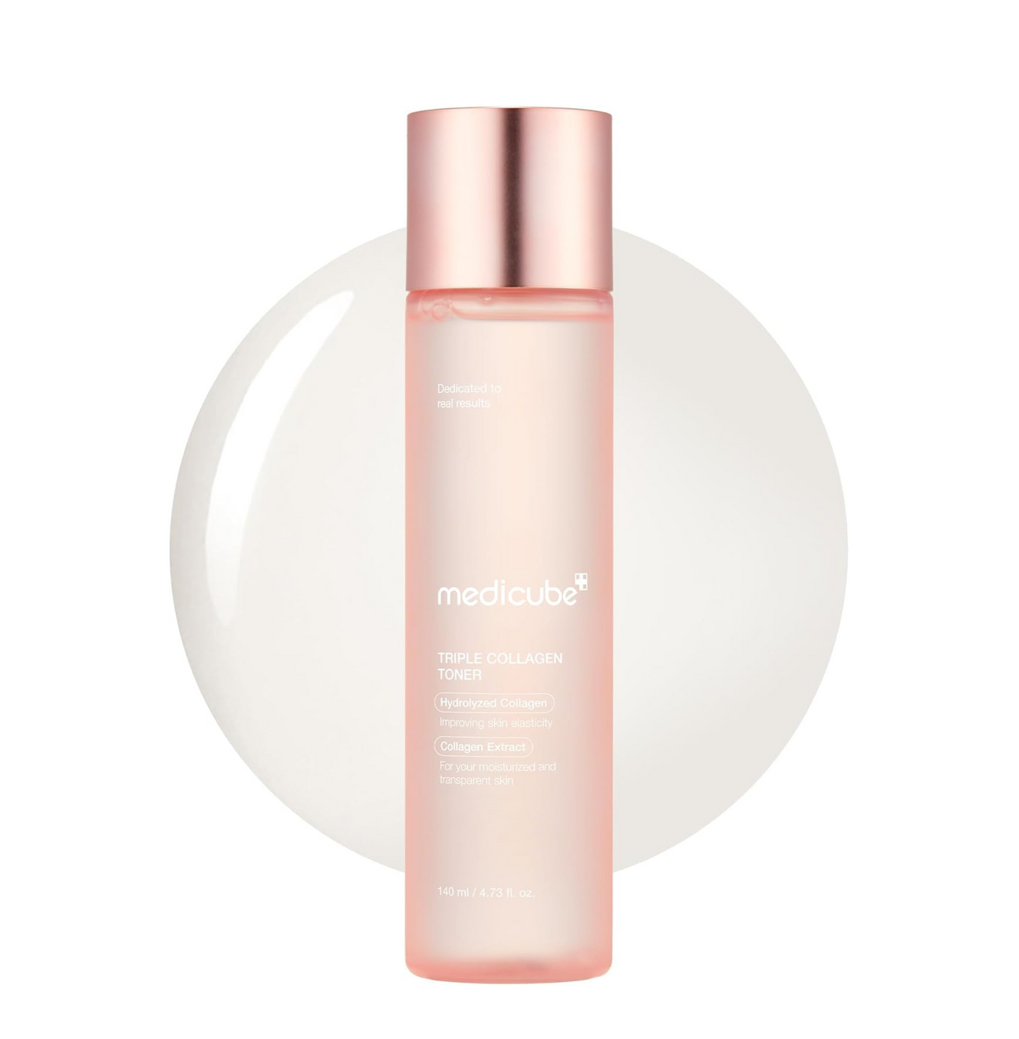 Medicube Triple Collagen Toner - Hydrolyzed, Atelo, & Soluble Collagen for Deep Hydration & Plump Skin - Fast-Absorbing Formula for All-Day Suppleness | 140ml