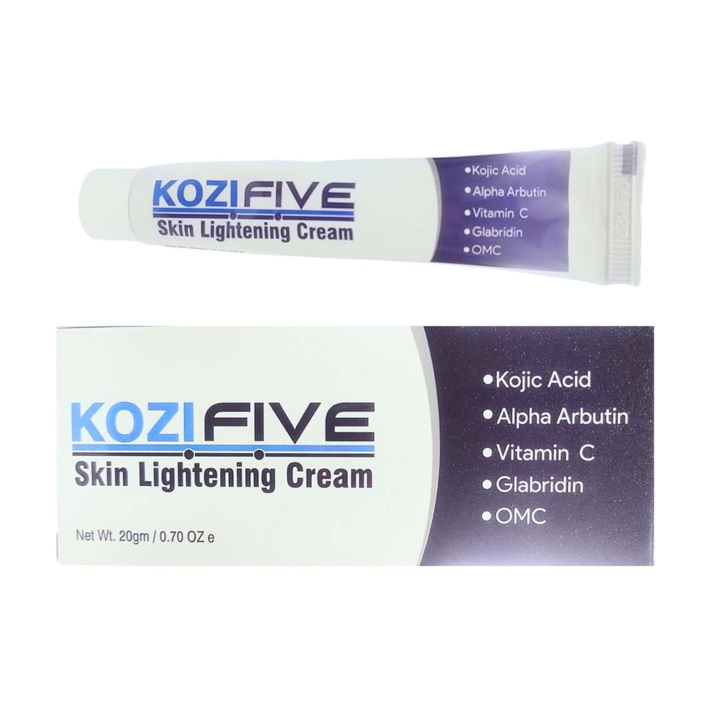 Skin Lightening Cream With Kojic Acid, Alpha Arbutin, Vitamin C, Glabridin, OMC 20 Gm