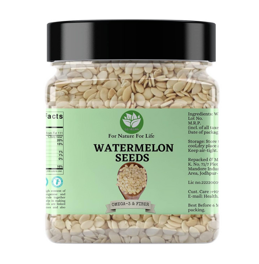 Go Vegan Watermelon Seeds for Eating - 250g | Tarbuj Magaj, Magaz Without Shell [Jar Pack]