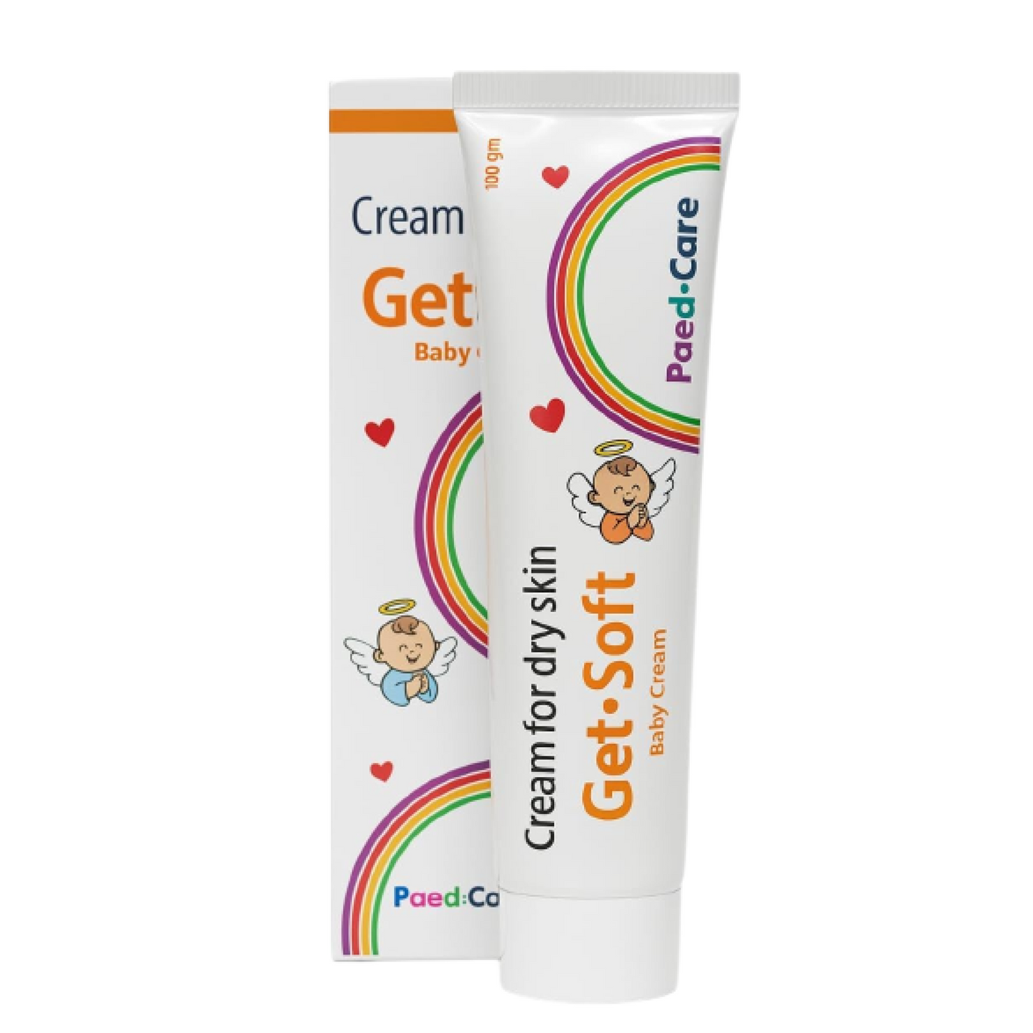 Get Soft Baby Cream – 100g | 15% Glycerin Pediatric Moisturizer for Dry & Sensitive Skin | Prevents Diaper Rash | Natural & Plant-Based | Gentle Daily Skincare for Babies By Paed-Care