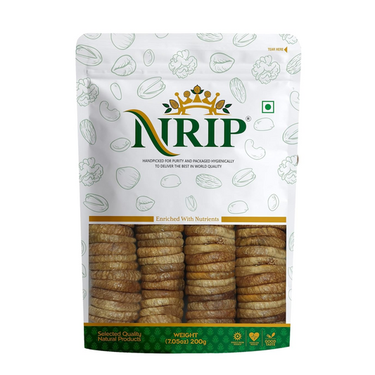 NRIP Premium Dried Afghani Anjeer 200g I Low in Fat | Dry Fruits in Fresh | Healthy Snacks I Rich Source of Vitamins Dietary Fiber | Dry Figs