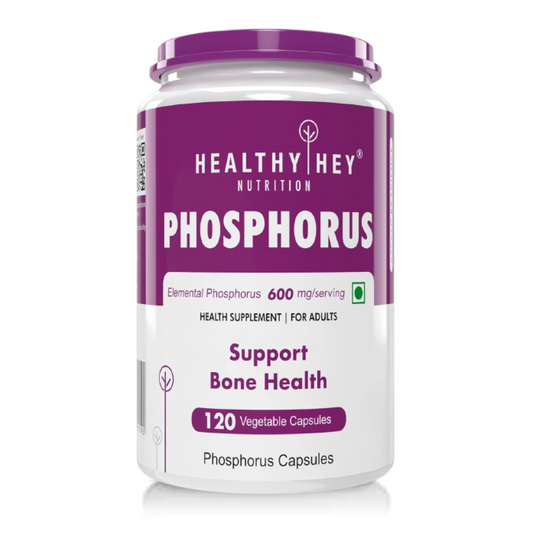 Zephivo HealthyHey Nutrition Phosphorus - Support Bone Health -120 Veg. Capsules
