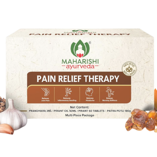 Zephivo Maharishi Ayurveda Pain Relief Therapy | A Combo of Pirant Tablets, Pirant Oil, Prandhara & Patra Potli, 60 Tablets
