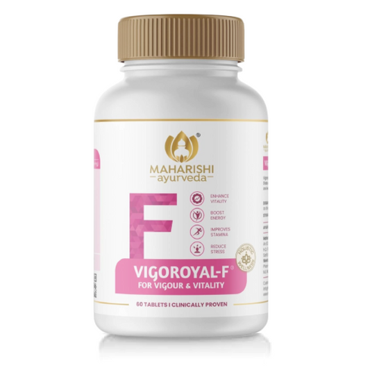 Zephivo Maharishi Ayurveda Vigoroyal F - Ayurvedic Revitaliser for Women | Supports Reproductive Health| Made with Time-tested Herbs | 60 Tablets
