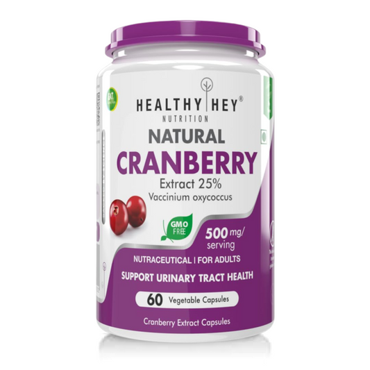 Zephivo HealthyHey Nutrition Cranberry Extract - Urinary Tract Health - 60 Veg Capsules
