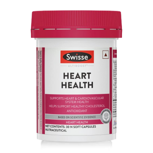 Zephivo Swisse Heart Health – For Healthy Heart and Cardio Vascular Health, Supports Healthy Cholesterol Level – 30 Tablets