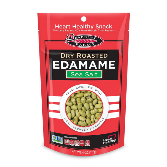 Seapoint Farms Dry Roasted Edamame, Sea Salt, 4 Oz