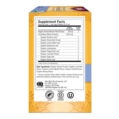 Yogi Tea, Stress Relief, Honey Lavender, Caffeine Free, 16 Tea Bags, 1.02 oz (29 g)