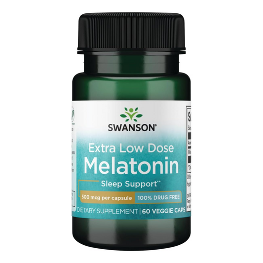 Swanson, Melatonin, Extra Low Dose , 500 mcg, 60 Vegan Capsules