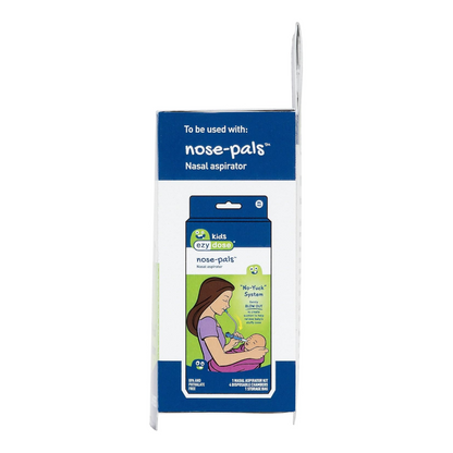 Ezy Dose Kids Nasal Aspirator Storage Refills, Sinus Relief and Mucus Sucker for Baby and Toddler, Nose-Pals, Convenient and Easy to Use, Disposable Chambers, BPA Free
