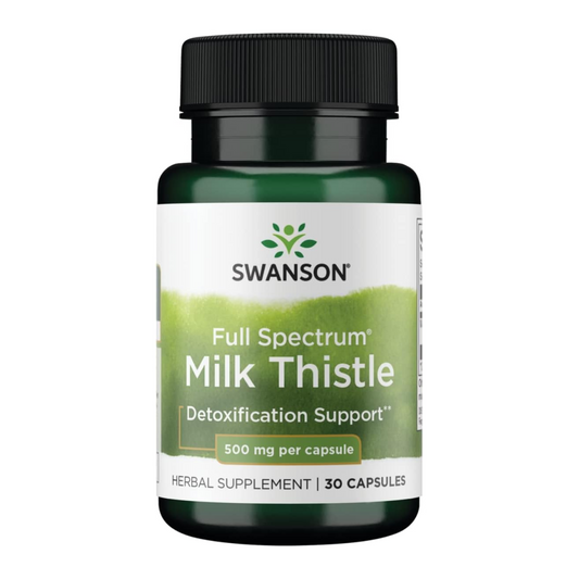 Swanson Full Spectrum Milk Thistle 500 Milligrams 30 Capsules
