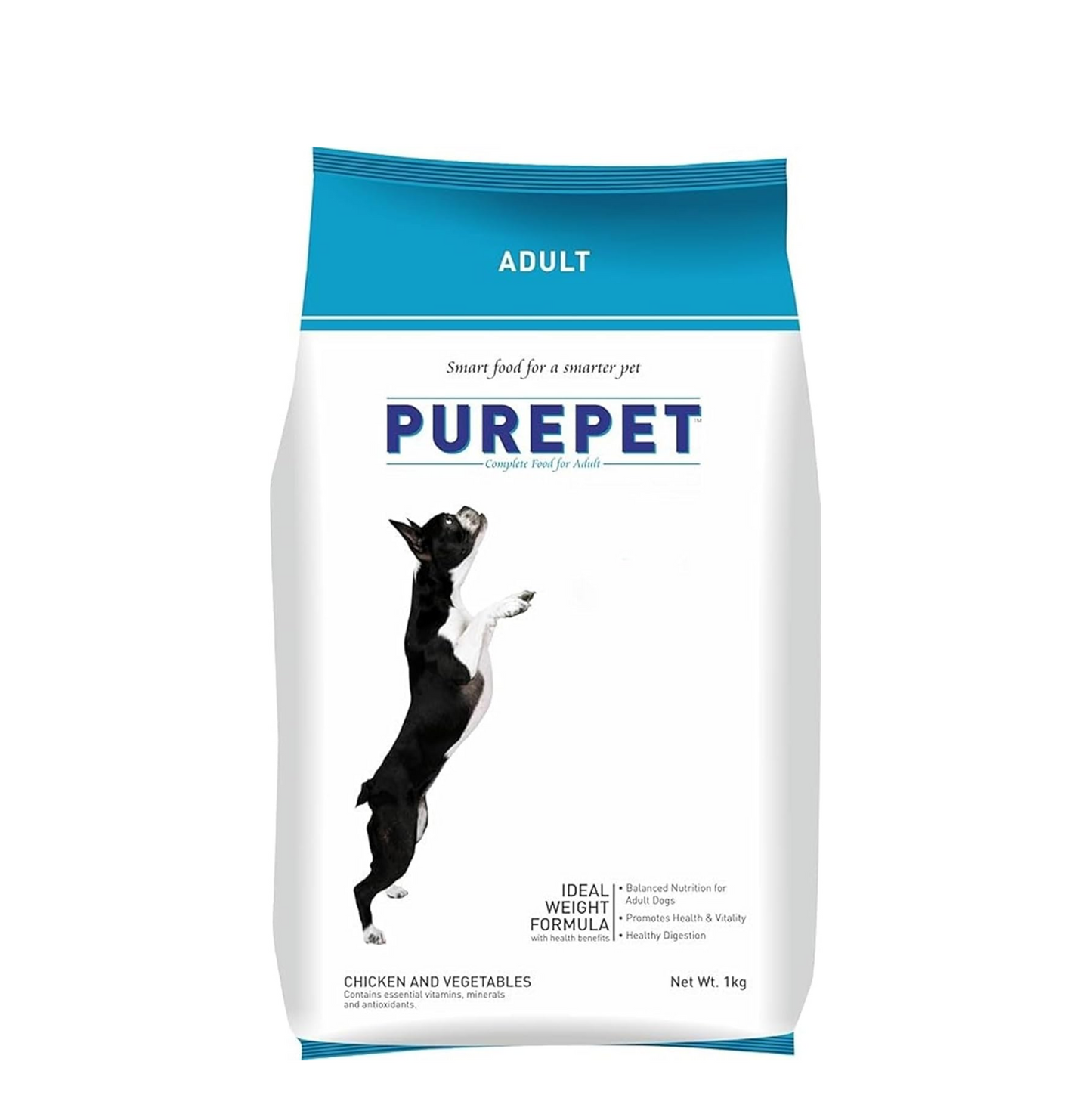Purepet Adult Dry Dog Food 1kg | Chicken & Vegetable Flavour | Promotes Health & Vitality | Immune Support | Healthy Digestion | Nutrient Rich