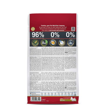 Farmina N&D Pumpkin Adult Mini Dog Food | Chicken, Pomegranate & Pumpkin | Rich in Anti-oxidants | Complete Food for Adult Dogs | 0.8kg | No Artificial Preservatives
