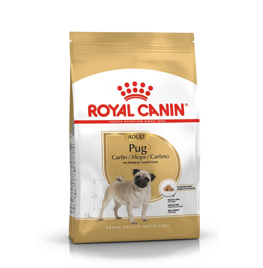 Royal Canin Pug Adult Dog Food, Dry Food, Supports Healthy Skin & Ideal Weight, Helps to Tone Muscles, , 1.5 Kg
