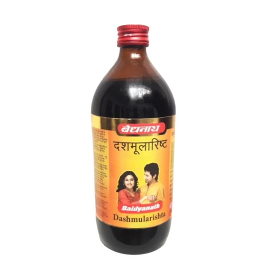 Baidyanath asli ayurved jhansi Dasamoolarishta - 450 ml | Herbal Syrup for Bloating and Acidity | Gut Health Tonic for Gas Relief, Abdominal Discomfort, Indigestion & Post Meal Heaviness with Dasamoola & Triphala