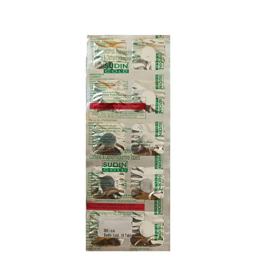 Sudin Cold - Strip of 10 Tablets