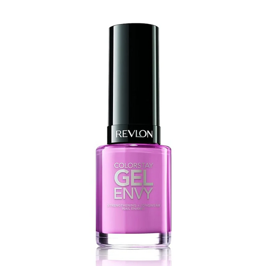 REVLON Colorstay Gel Envy Longwear Nail Polish, With Built-In Base Coat & Glossy Shine Finish, In Pink, 100 Cardshark, 11.7 ml