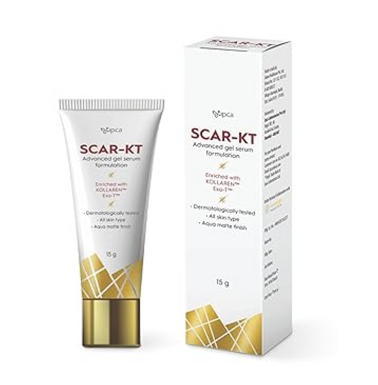 Ipca SCAR-KT Advanced Gel Serum – 15gm Scar Care Formula, Improves Skin Texture & Smoothness, Hydrating Gel for Post-Procedure Care
