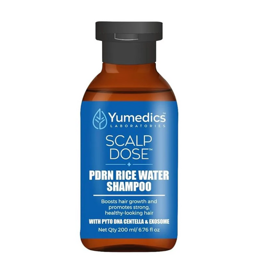 Yumedics Scalp Dose PDRN Rice Water Shampoo for Hair Growth & Scalp Care with Pyto DNA, Centella & Exosome | Strengthens & Nourishes Hair | 200ml